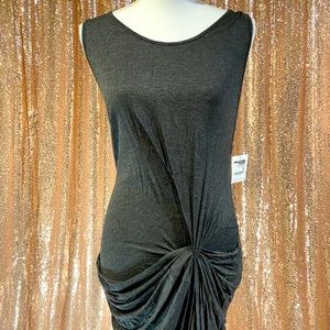 Charlotte Russe Wrap Jersey Dress Charcoal Size XL